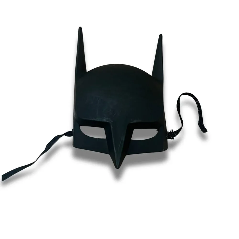 Batman Mask For Halloween Costume Cosplay Party Prop With Adjustable Strap Black